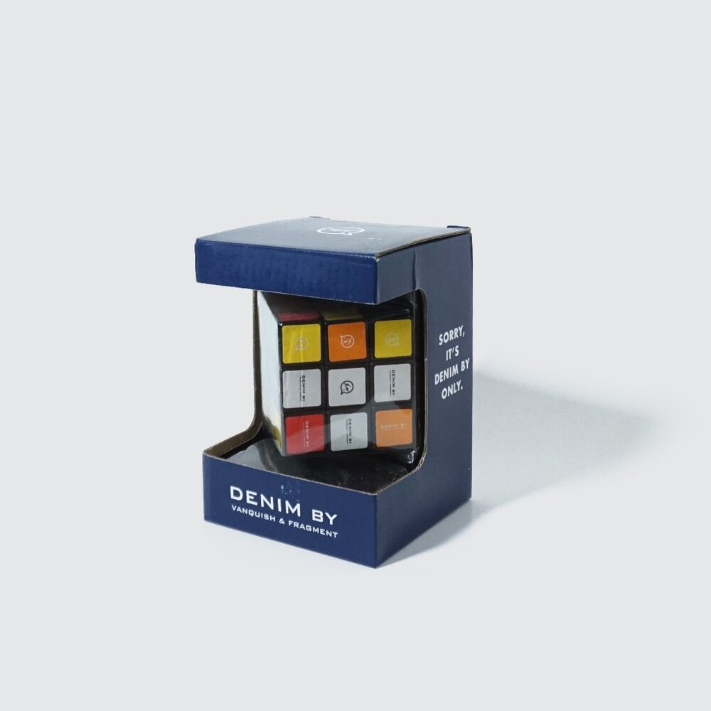 DENIM BY VANQUISH & FRAGMENT RUBIKS CUBE/ Rare/ Collectible toy